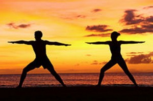 http://www.dreamstime.com/royalty-free-stock-images-yoga-people-training-meditating-warrior-pose-outside-beach-sunrise-sunset-woman-men-exercising-image30927569